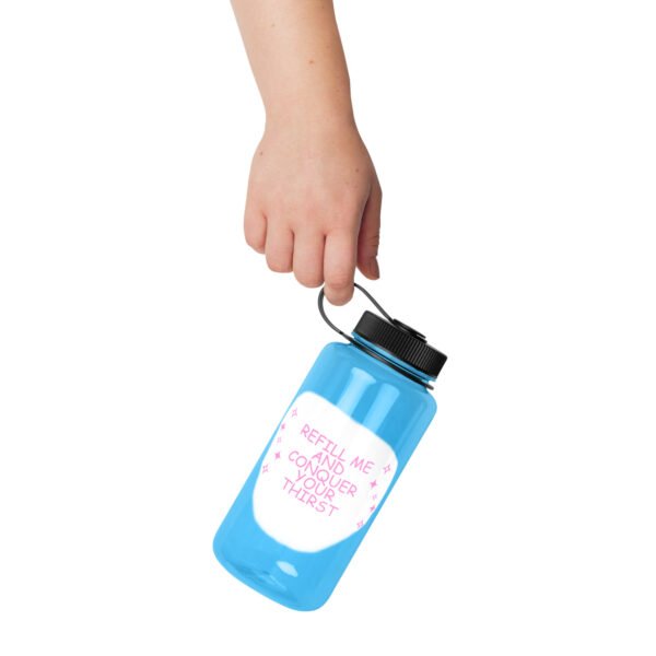 Wide mouth plastic water bottle
