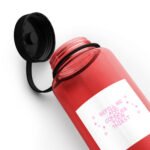 Wide mouth plastic water bottle