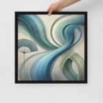 Framed photo paper poster