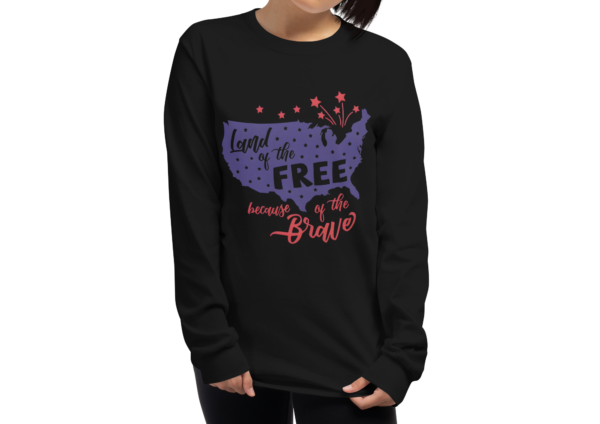 Land of the Free Long Sleeve T-Shirt - Image 2