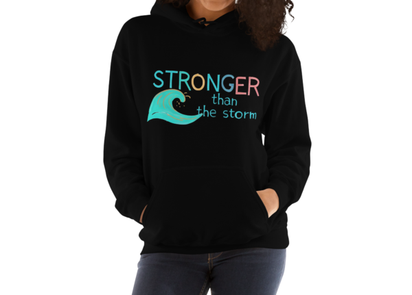 🌊 Stronger Than the Storm Hoodie – Stay Resilient, Stay Strong! 🌊