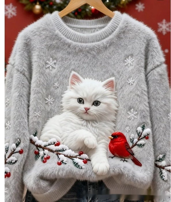 3D Digital Printed Flannel Sweatshirt Women - Image 8