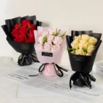 9-Rose Soap Flower Bouquet – Decorative Artificial Flower Gift