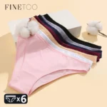 Women’s Seamless Cotton Brief Underwear – 6-Pack Breathable Low-Waist Panties M-2XL