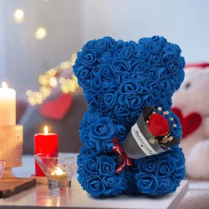 2024 New Artificial Flower Eternal Rose Teddy Bear for Mom Mother's Day Birthday Valentine's Day Anniversary Gifts & Decorations